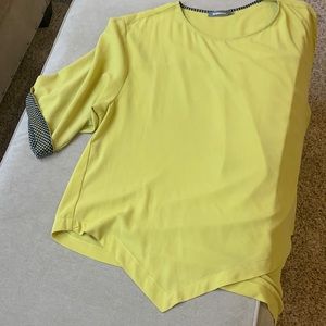 Alembika lime yellow tunic size Alembika 6 or up to 22W